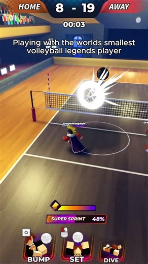 Smallest player #volleyballlegends #haikyuuxyn #haikyuuvolleyball #sportsanime #haikyuu #gaming