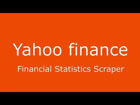 How to extract financial statistics into excel from yahoo finance using Python