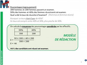 4ème - PROPORTIONNALITE - Pourcentages (regroupement)