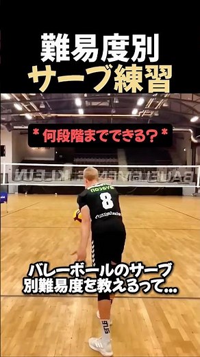 難易度別サーブ練習