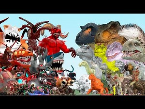 ALL INFECTED ZOOCHOSIS ANIMALS VS DINOSAURS FAMILY (Garry's Mod)