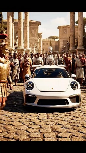 ¿Que pasaría si llegas con un Porsche 911 GT3 RS al Imperio Romano? #shorts