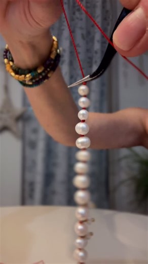 Veronica Freire| Unique Handmade Jewelry Designer on Instagram: "Let’s knot some luscious pearls from @limabeads Thank you to Cathy and the staff @limabeads for all the love and support over the years. You make my jewelry better!!!!! Happiest of Holidays to you and yours. V #sweetandstonejewelry #knottedjewelry #handbeadedjewelry #everydayjewelry #smalljewelrybusiness"