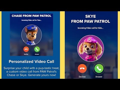 How to get a PHONE CALL from the PAW PATROLS | paw patrol THE MOVIE | Chase & Skye
