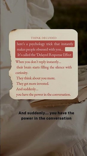 Psychology Trick That Makes People Think About You NONSTOP | Delayed Response Effect