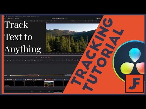 Easy Motion Tracking - stick text to ANYTHING - Davinci Resolve 16