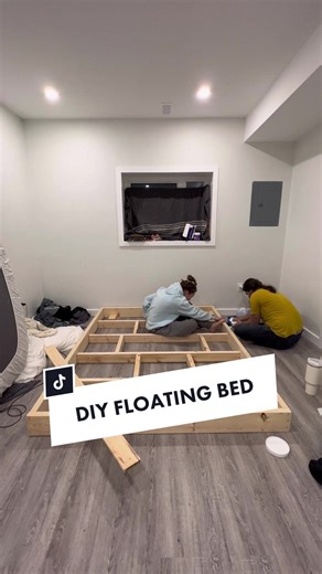 Putting Together Our DIY Floating Bed