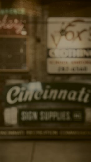 Did you know that many of the Cincinnati area signs in the collection are some of the ASM’s more recent acquisitions? During the Museum’s creation, Tod was looking across the country for the best place for the ASM to call home with Las Vegas being an early front runner that eventually fell through. Since Tod and much of the developing collection were based in Cincinnati, he started looking closer to home and the rest is history. As a Cincinnati-based nonprofit, the ASM has continued to deepen it