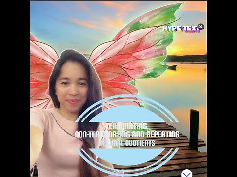 TERMINATING, NON-TERMINATING AND REPEATING DECIMAL QUOTIENTS