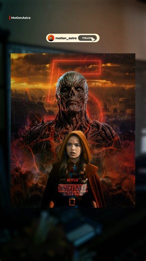 MotionAstra | Fan-made poster concept — when destiny and darkness finally collide. stranger things fan poster concept dark cinematic poster design... | Instagram