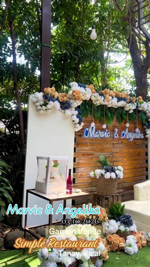 Celebrate your Wedding with us here at Simplé Restaurant Events Place and Catering Services. #simpléeventsandcateringservices #SimpléRestaurantTanay #jgevents