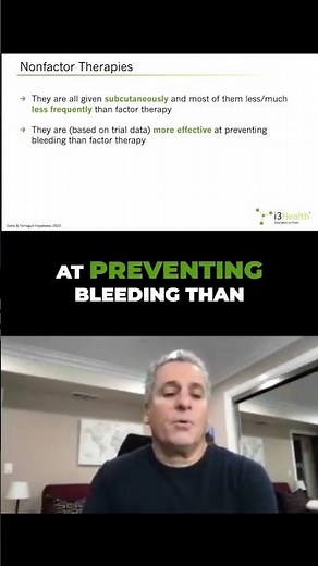 Non Factor Therapy: Easier, Less Frequent & More Effective #hemophilia