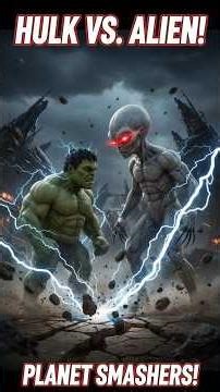 जब Alien से भिड़ा Hulk | Destruction Mode ON 🔥#new #entertainment #shortsfeed #shortvideo