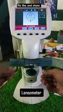 LENSOMETER WORKING #eyecare #opticalshop #bluecutlens #chashma