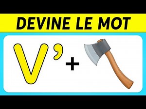 DEVINE LE MOT EN ÉMOJIS | QUIZ ÉMOJIS