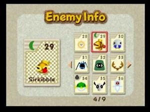 Kirby 64: The Crystal Shards - All Enemy Info Cards