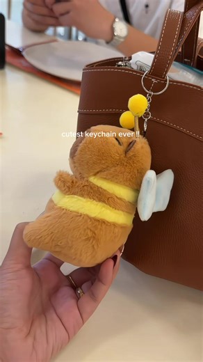 Adorable Capybara Plush Keychain for Dog Lovers