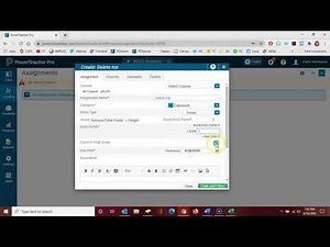 PowerTeacher Pro: Creating an Assignment