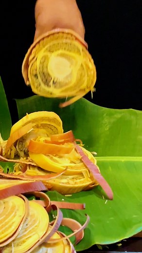 1.4M views · 6.6K reactions | Satisfying Banana Flower Cutting! Watch as this banana flower is sliced with precision—smooth, sharp, and super satisfying!  If you love ASMR and knife skills, this is for you! Like, share & follow for more satisfying cutting videos!#Satisfying #BananaFlower #CuttingSkills #KnifeSkills #ASMR #OddlySatisfying | FruitCut SL | Facebook