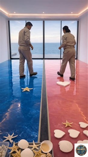 THIS DOUBLE FLOOR IS STUNNING 😱 Gold vs Silver Epoxy Floor!