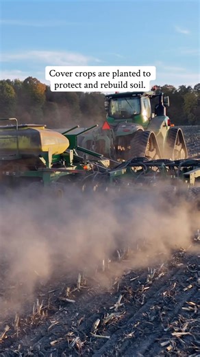 3.6K views · 48 reactions | Cover crops are planted to improve soil health and protect waterways. In New York State, they are typically planted in late fall after the harvest of traditional crops. Cover crops limit erosion, which helps to keep soil in place and protect water quality. #agfactfriday (Footage taken at Mapleview Dairy) | New York Farm Bureau | Facebook