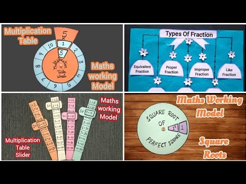 4 Easy Useful Maths Project | Maths working model | Maths TLM #mathsworkingmodel