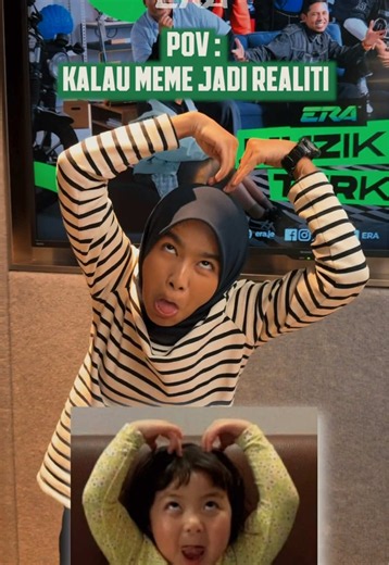 Selama ni asyik diorang je send sticker, haa meh sini recreate balik sticker diorang suka send tu. Korang rasa siapa yang paling menjadi & sama dengan meme tu 🤣 #ERARadioNo1PalingLegit