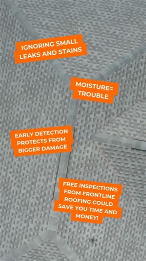 Homeowners are often surprised at how fast small roofing issues can spread, especially after fall weather. A quick inspection now can save you money, stress, and unexpected repairs in the new year. Visit Frontlineroofingco.com to schedule your free inspection, or comment inspection and we'll handle the rest! | Frontline Roofing