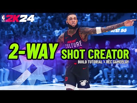 My NEW 6'3 2-Way Shot Creator PG is DOMINATING The Rec in NBA 2K24! Build Tutorial + Gameplay
