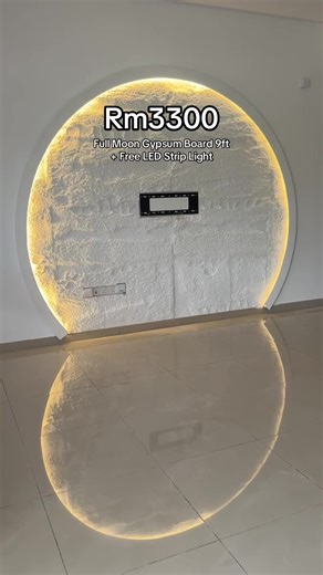 Full Moon Gypsum Board 9ft with Free LED Strip Light