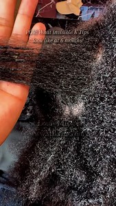 Natural hair with Invisible #ktips going on 6 months… website and location are across the video. Price is $3k with hair included! #KTipExtensions #KinkyStraight #LuxuryExtensions #protectivestyles | TT Does it All LLC