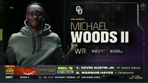 The moment Michael Woods II was selected by the Cleveland Browns | Oklahoma Football