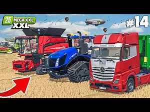 1.5 MILLION Wheat Harvest – COMBO Farming at Its Best! | BILLIONAIRE FARM | Farming Simulator 25