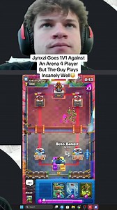 Jynxzi's Intense 1v1 Clash Royale Match