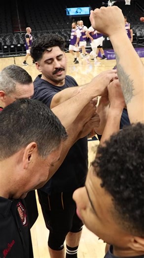 Rivals on the court, partners in serving the community. 🏀🔥 Yesterday, #PHXFire faced off against #PhoenixPolice in a charity basketball game at the Suns arena! It was an intense matchup between our city's first responders, but the fire department came out on top with the win! 😎 A huge thank you to all the participants and everyone who attended the event. | Phoenix Fire Department