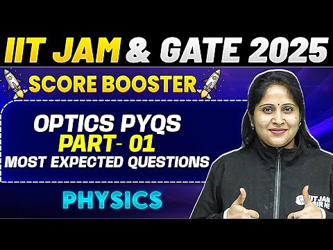 IIT JAM & GATE 2025 : Physics | Optics PYQs -1 | PW