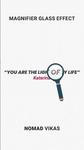 Magnify Effect Animation | After Effects Motion Design | Nomad Vikas #adobeaftereffects #nomadvikas