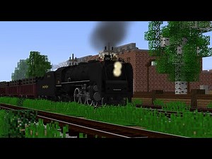 Steam train CAB RIDE in MINECRAFT! (immersive Railroading mod)