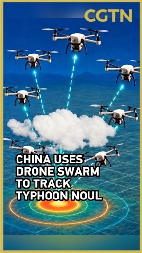 China deploys drone swarm to observe Typhoon Noul