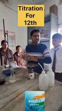 Titration for 12th class