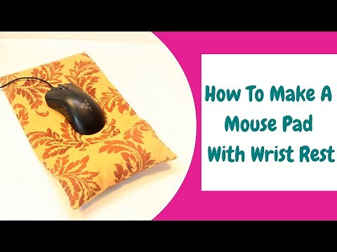 How To Make A Mouse Pad With Wrist Rest/DIY Mouse Pad/ Easy Fabric Mouse Pad