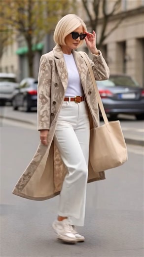 Street Style 50+ #fashion #outfit #look #style #styleover50 #fy #ootd #fashionstyle #fyp #shorts