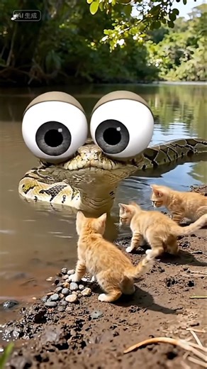 magic Unbelievable Friendship: Kittens Play With a Giant Python!