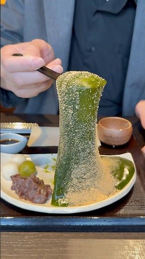日本一伸びるもちもち抹茶わらび餅#京都グルメ#japanesefood