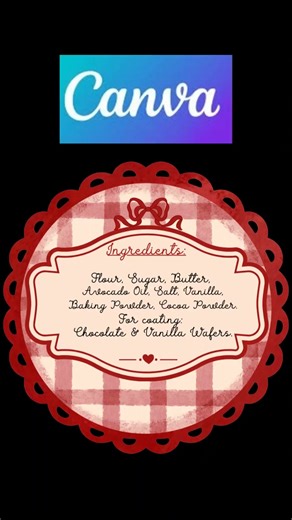 DIY Ingredient Labels in Canva for Christmas Cookies 🍪💻 #canva