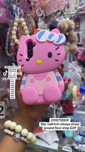Cute Pink Hello Kitty Phone Cases for Samsung Models