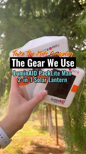 The best camping light we’ve found! #campinggear #familycamping #getoutmore #familyhiking #ourfavoritefinds @luminaid_