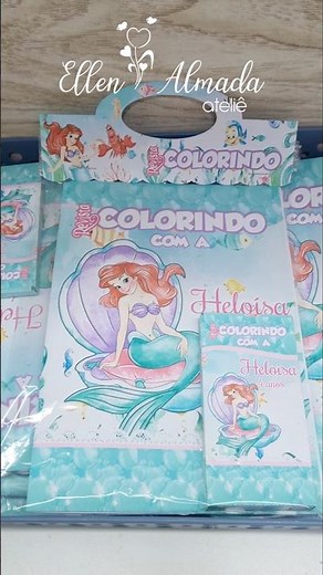 kit de Colorir A Pequena Sereia!