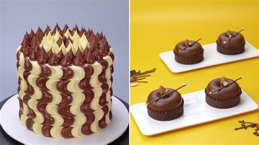 Chocolate Layer Cake And Mini Desserts