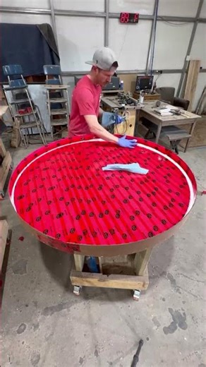 Making a Round Epoxy Table #woodworking #diy #wood #diyprojects #woodwork